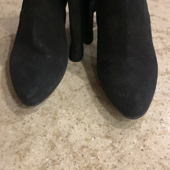 NWOT Aquatalia Romina Anthracite Suede Black Tall Boots Size 9.5 - Picture 6 of 9